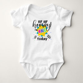 Bebê Body de Jersey Colorido para Primeiro Aniversário