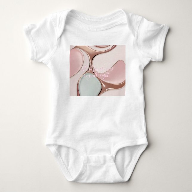 Bebê Body de jersey para bebé em gráfico elegante (Frente)