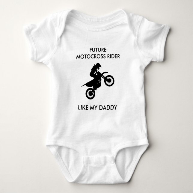 Bebê Body de Motocross para Bebê, Presente de Bicicleta (Frente)