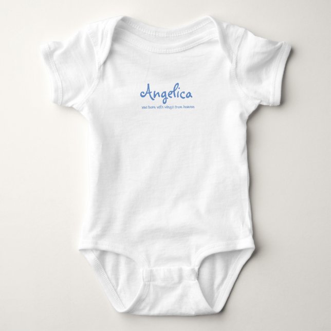 Bebê Body de uma peça branco para menina  (Frente)