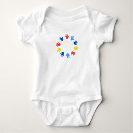 Bebê Body em Jersey para Bebês Mãos