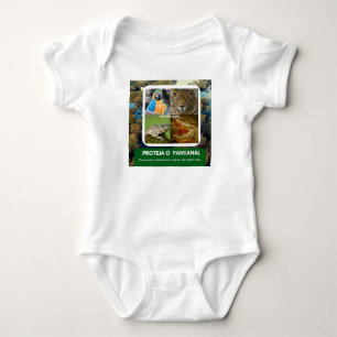 Bebê Body em Jersey para Bebês Pantanal