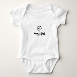 Bebê body Mãe & Pai Coração – Nome Personalizado para B
