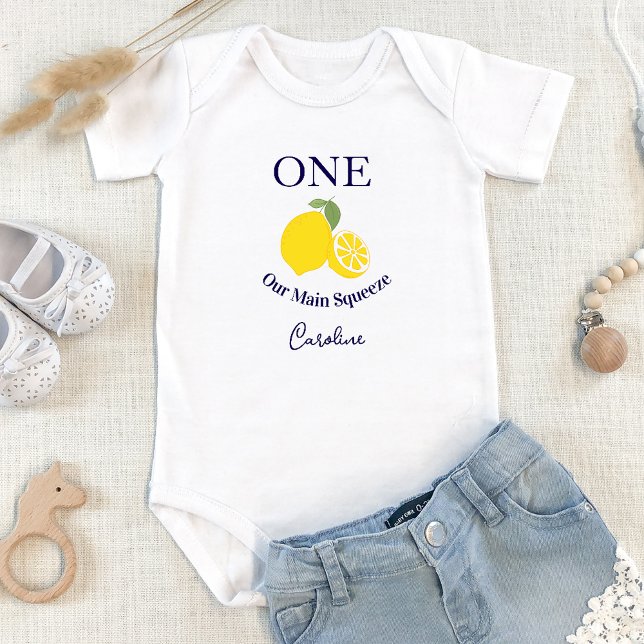Bebê Body para Aniversário Infantil Our Main Squeeze (Criador carregado)