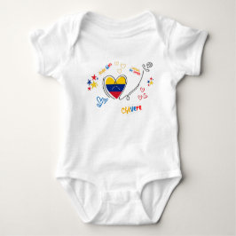 Bebê Body para Bebé Venezuela – Corazón con Bandera 