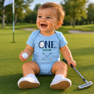 Bebê Body Personalizado de Golfe para Primeiro Aniversá