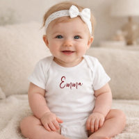 Body Personalizado Moderno com Primeiro Nome para