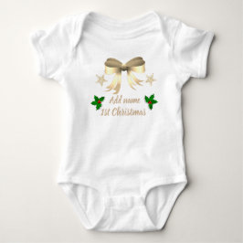 Bebê Body personalizado para o 1º Natal