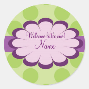 Bebê bonito etiqueta personalizada