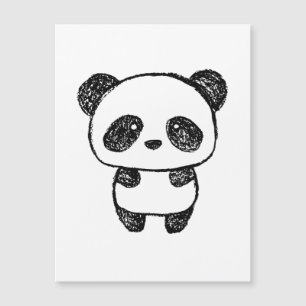 Bebê Bonito Panda Desenhado em Carvão - Amanda Roo