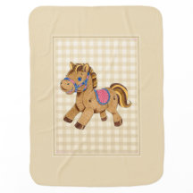 Brinquedo de Cavalo para Cobertor de Bebê