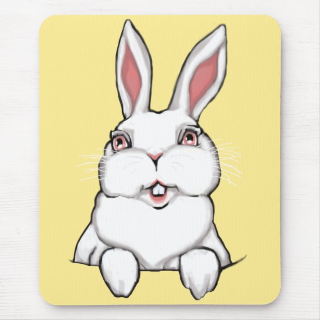 Bebê Bunny Mousepad Decoração Festiva de Coelhinho (Frente)