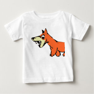 Bebê Camiseta Adorável de Raposa para Crianças