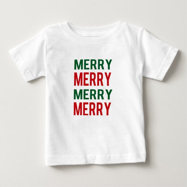 Bebê Camiseta Alegre para Criança (Frente)