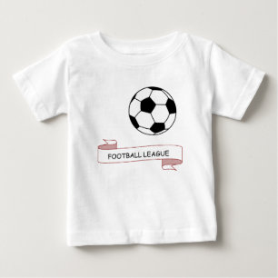 Bebê Camiseta básica para a liga de futebol de bebês