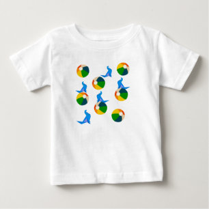 Bebê Camiseta com Babados para Crianças Pequenas Verão,