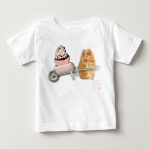 Bebê Camiseta com babados para meninas bebês da babyLai
