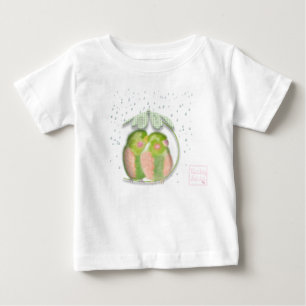 Bebê Camiseta com babados para meninas bebês da babyLai