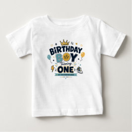 Bebê Camiseta de 1º Aniversário Fofa para Meninos – Cam