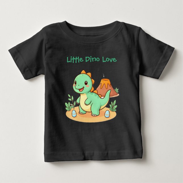 Bebê Camiseta de Algodão Dinosaur Fun para Bebês/Toddle (Frente)