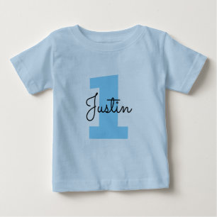 Bebê Camiseta de aniversário de 1 ano para crianças peq