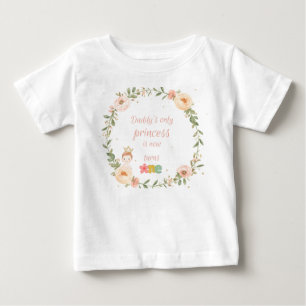 Bebê Camiseta de aniversário de 1 ano para menina fofa