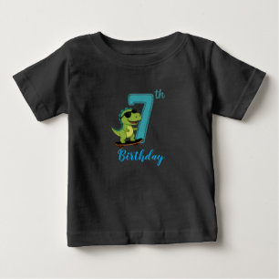 Bebê Camiseta de aniversário de 7 anos para criança