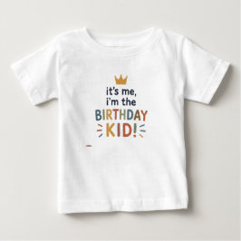 Bebê Camiseta de aniversário fofa para meninos e menina
