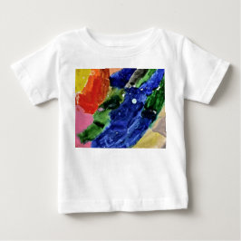 Bebê Camiseta de Arte Abstrata para Crianças Rainbow Sp
