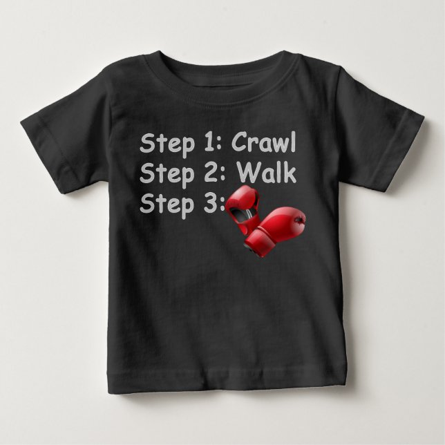 Bebê Camiseta de boxe para bebês (Frente)