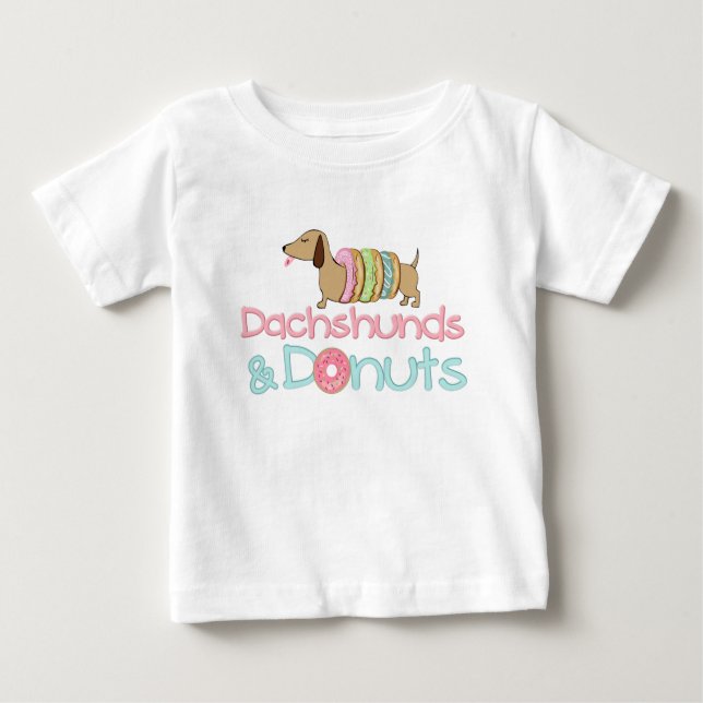 Bebê Camiseta de cães e Rosquinhas para crianças (Frente)