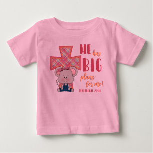 Bebê Camiseta de criança, ele tem grandes planos para m
