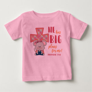 Bebê Camiseta de criança, ele tem grandes planos para m