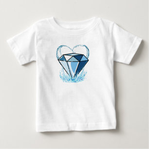 Bebê Camiseta de diamante para crianças