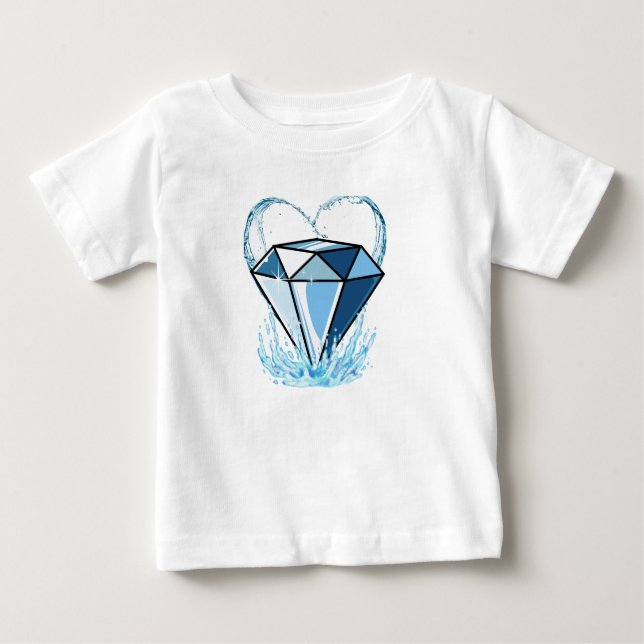 Bebê Camiseta de diamante para crianças (Frente)
