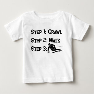 Bebê Camiseta de esqui para pequenos passos