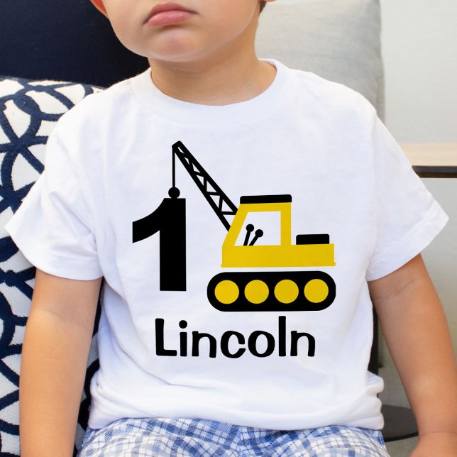 Bebê Camiseta de guindaste de construção para menino de (Criador carregado)