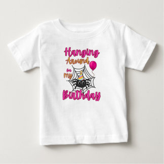 Bebê Camiseta de Halloween para o meu aniversário com a