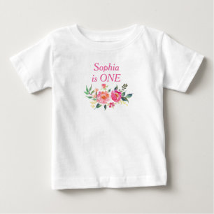 Bebê Camiseta de idade para crianças com monograma