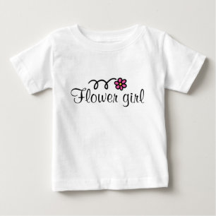 Bebê Camiseta de menina florida para bebês com margarid