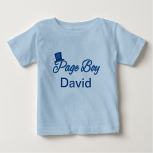 Bebê Camiseta de Menino de Página Bonita para Personali