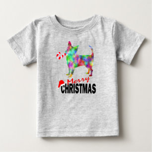 Bebê Camiseta de Natal Alegre para Crianças Pequenas Ch