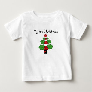 Bebê Camiseta de Natal para bebês no primeiro Natal