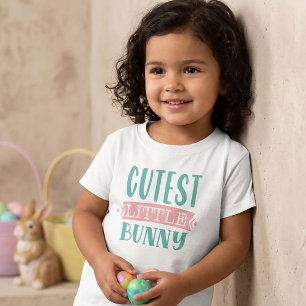 Bebê Camiseta de Páscoa de Coelhinho Fofo para Crianças