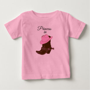 Bebê Camiseta de princesa para crianças pequenas