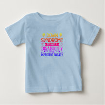 Camiseta de Sensibilização para Toddlers com Síndr