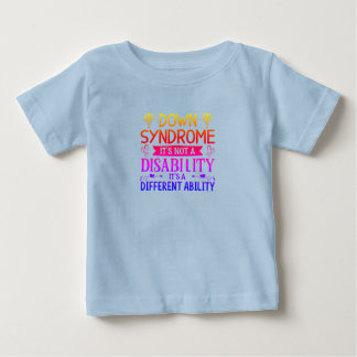 Bebê Camiseta de Sensibilização para Toddlers com Síndr
