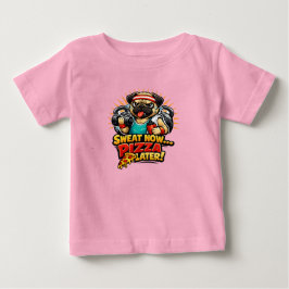 Bebê Camiseta de Treino Fofa para Amantes de Fitness e 