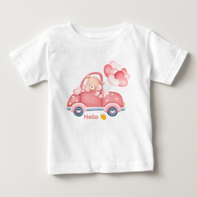Bebê Camiseta de ursinho bonito para crianças (Frente)