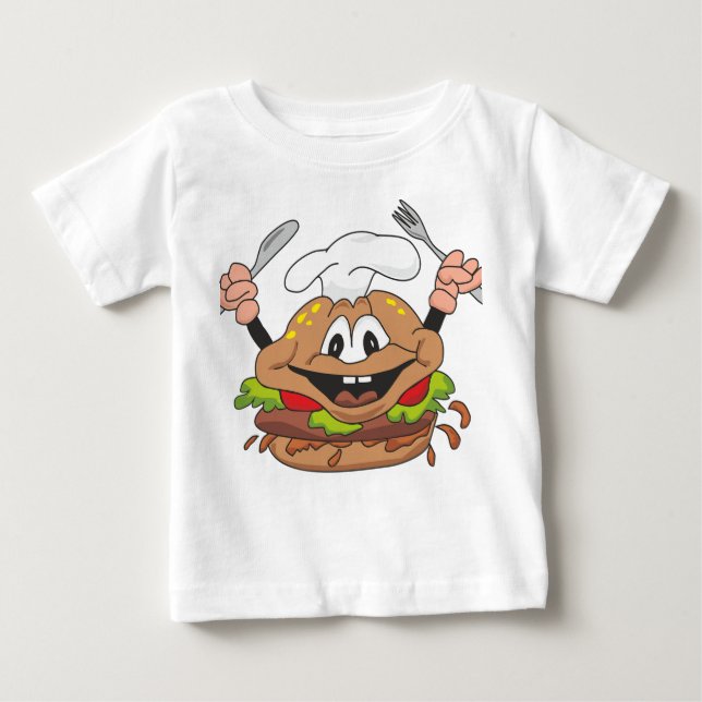 Bebê Camiseta divertida para comida de bebé (Frente)
